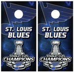 St. Louis Blues Stanley Cup Cornhole Board Wraps