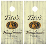 Tito's Vodka Cornhole Board Wraps